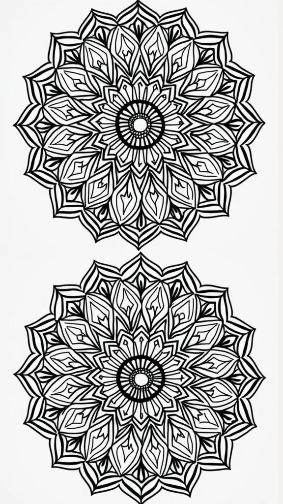 mandala stress relief coloring pages for adults